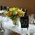 Chalkboard Table numbers and centerpieces (lemon and lime slices inserted by OKE).